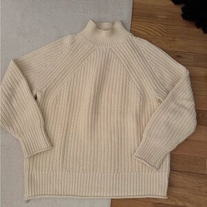 J. Crew Cream Cowl Neck Sweater